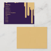 ぽっちゃりした滴り- 名刺 (正面/裏面)