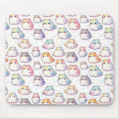 ぽっちゃりした漫画キャットコレクション マウスパッド (正面)