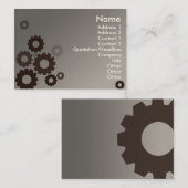 ぽっちゃりした灰色のコグ- 名刺 (正面/裏面)