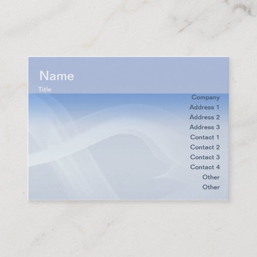 ぽっちゃりした煙- 名刺 (正面)