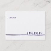 ぽっちゃりした紫色の花- 名刺 (裏面)