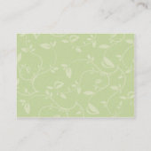 ぽっちゃりした緑の葉- 名刺 (裏面)