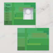 ぽっちゃりした緑の陰- 名刺 (正面/裏面)