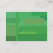 ぽっちゃりした緑の陰- 名刺 (裏面)