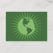 ぽっちゃりした緑- 名刺 (裏面)