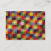 ぽっちゃりした色の正方形- 名刺 (裏面)