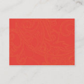 ぽっちゃりした花パターン- 名刺 (裏面)