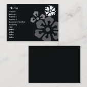 ぽっちゃりした花- 名刺 (正面/裏面)