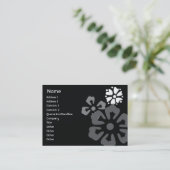 ぽっちゃりした花- 名刺 (スタンド正面)