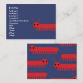 ぽっちゃりした虫- 名刺 (正面/裏面)