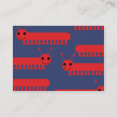 ぽっちゃりした虫- 名刺 (裏面)