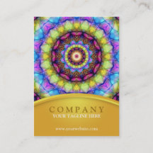 ぽっちゃりした虹のガラス曼荼羅-