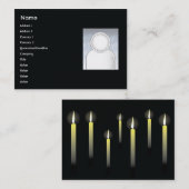 ぽっちゃりした蝋燭- 名刺 (正面/裏面)