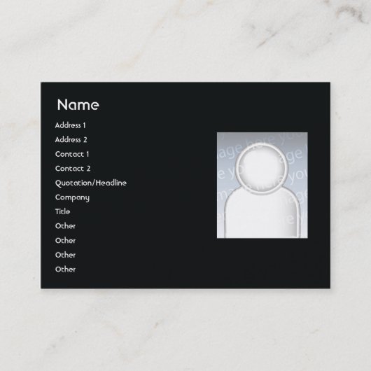 ぽっちゃりした蝋燭- 名刺 (正面)