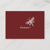 ぽっちゃりした蝶- 名刺 (裏面)