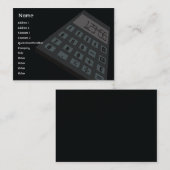 ぽっちゃりした計算機- 名刺 (正面/裏面)