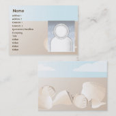 ぽっちゃりした貝殻- 名刺 (正面/裏面)