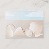 ぽっちゃりした貝殻- 名刺 (裏面)