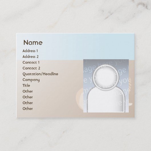 ぽっちゃりした貝殻- 名刺 (正面)