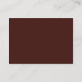 ぽっちゃりした赤いタイル- 名刺 (裏面)