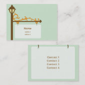 ぽっちゃりした道路標識- 名刺 (正面/裏面)