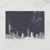 ぽっちゃりした都市景観- 名刺 (裏面)