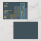 ぽっちゃりした都市- 名刺 (正面/裏面)