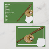 ぽっちゃりした野球- 名刺 (正面/裏面)