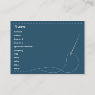 ぽっちゃりした針- 名刺