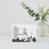 ぽっちゃりした雷- 名刺 (スタンド正面)