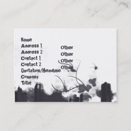 ぽっちゃりした雷- 名刺 (正面)