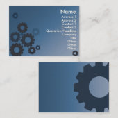 ぽっちゃりした青いコグ- 名刺 (正面/裏面)