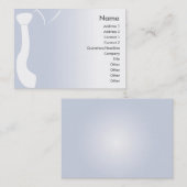 ぽっちゃりした青いタイ- 名刺 (正面/裏面)