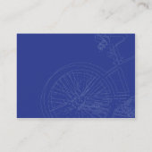 ぽっちゃりした青いバイク- 名刺 (裏面)