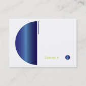 ぽっちゃりした青い勾配- 名刺 (裏面)