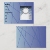 ぽっちゃりした青い棒- 名刺 (正面/裏面)