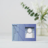 ぽっちゃりした青い棒- 名刺 (スタンド正面)