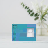 ぽっちゃりした青い陰- 名刺 (スタンド正面)