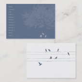 ぽっちゃりした青い鳥- 名刺 (正面/裏面)