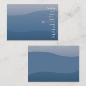 ぽっちゃりした青の波- 名刺 (正面/裏面)