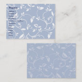 ぽっちゃりした青の葉- 名刺 (正面/裏面)