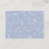 ぽっちゃりした青の葉- 名刺 (裏面)