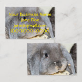 ぽっちゃりした頬 名刺 (正面/裏面)