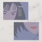 ぽっちゃりした顔- 名刺 (正面/裏面)