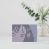 ぽっちゃりした顔- 名刺 (スタンド正面)