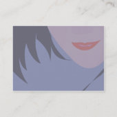 ぽっちゃりした顔- 名刺 (裏面)