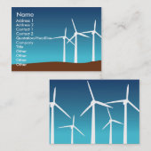 ぽっちゃりした風タワー- 名刺 (正面/裏面)