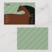 ぽっちゃりした馬- 名刺 (正面/裏面)
