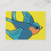 ぽっちゃりした鳥- 名刺 (裏面)