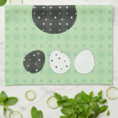 ぽっちゃりした鶏 キッチンタオル (折り畳み)